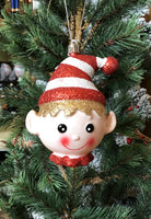 Red&White Elf Head Hanger