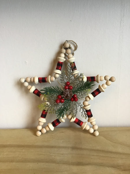 Wooden Bead Star