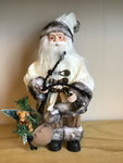 White Santa with Gift Bag 32cm