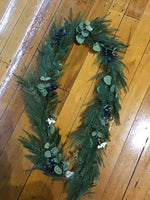 Cedar/Eucalyptus/White & Blue Berry Garland