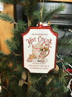 Hot Cocoa Tin Tree Hanger