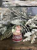 Small Gingerbread Snowglobe LED