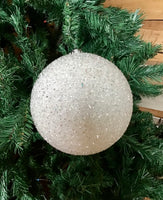 White Sparkly Ball Hanger 20cmD