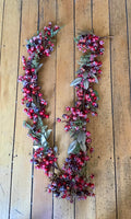 Iced Berry/Gold Leaf Garland