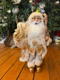 40cm champagne Santa