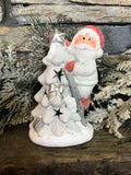Santa or Snowman with tree LED
