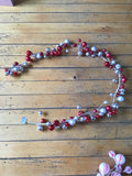 Red and Silver Ball Garland