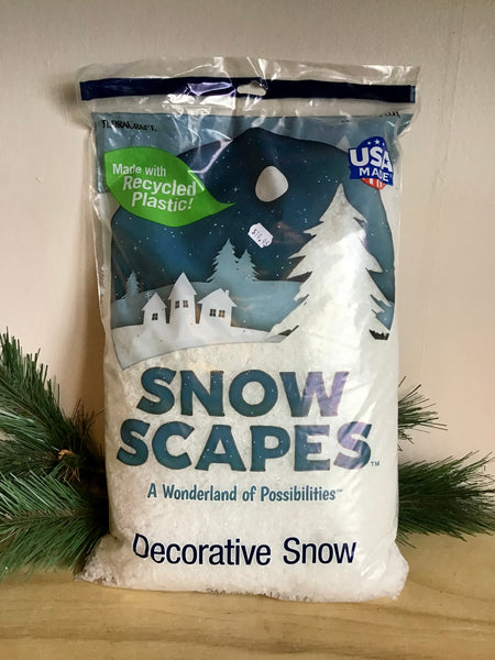 Fake White Glittery Snow