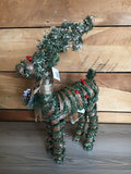 Rattan Standing Deer with Lights