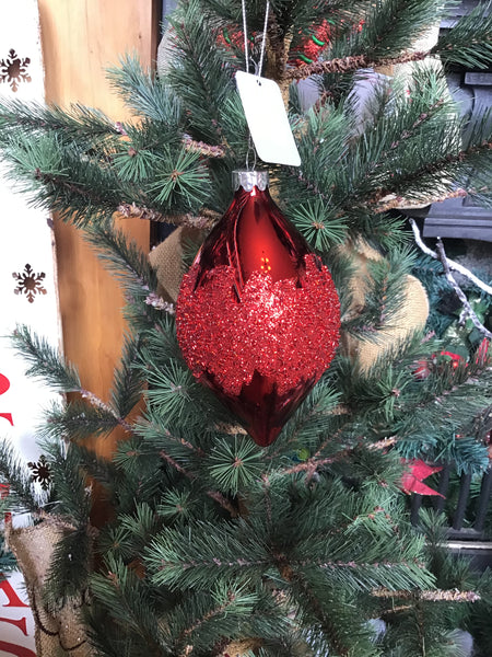 Red Beaded Bauble