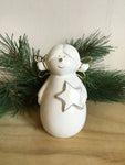 Small Porcelain Angel Holding Star