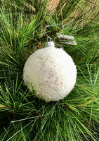 White Iced Ball Hanger