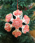 Peppermint Snowflake Tree Hanger