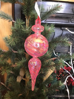 Pink Glass Tree Hanger