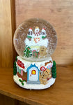 Turret Gingerbread House Snowglobe