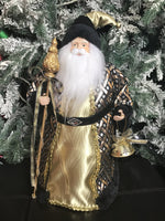 Majestic Black & Gold SantaTree Topper