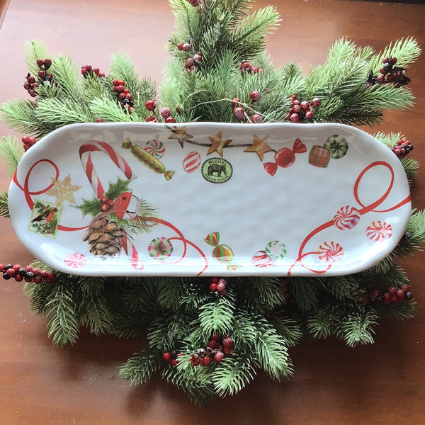 Peppermint Melamine Accent Tray