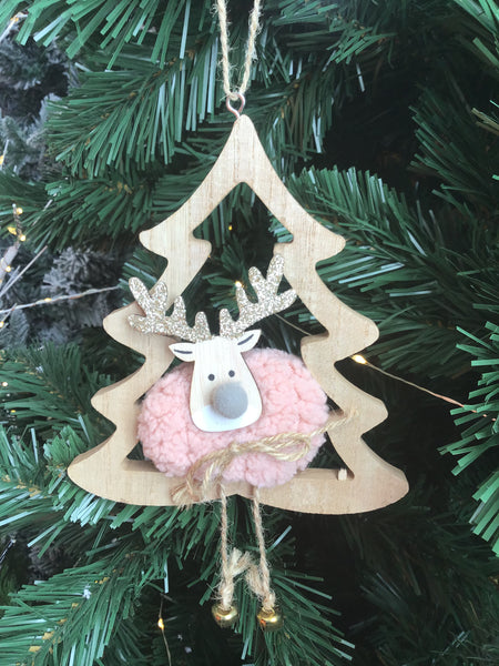 Cute Reindeer Hanging in Tree