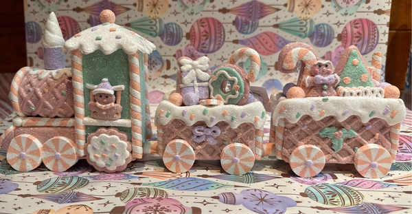 Pastel Gingerbread Train