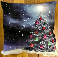 Christmas Tree Cushion, lights up