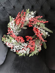 Frosted Berry/Pine Wreath