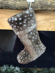 Fawn Faux Fur Stocking