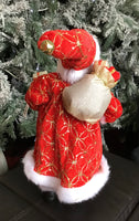 Santa with Long Red Coat 46CM