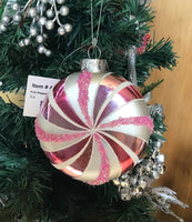 Pink Peppermint Tree Ornament