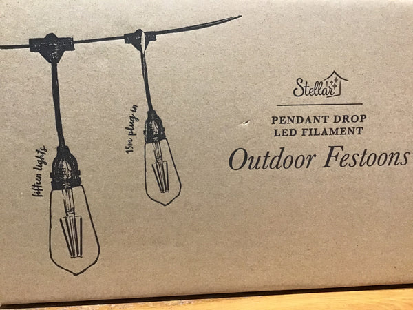 outdoor Festoon Lights 15m