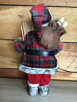 Standing Santa in Tartan