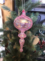 Pink Glass Tree Hanger