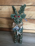 Rattan Standing Deer with Lights