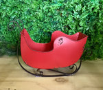 Red Metal Sleigh