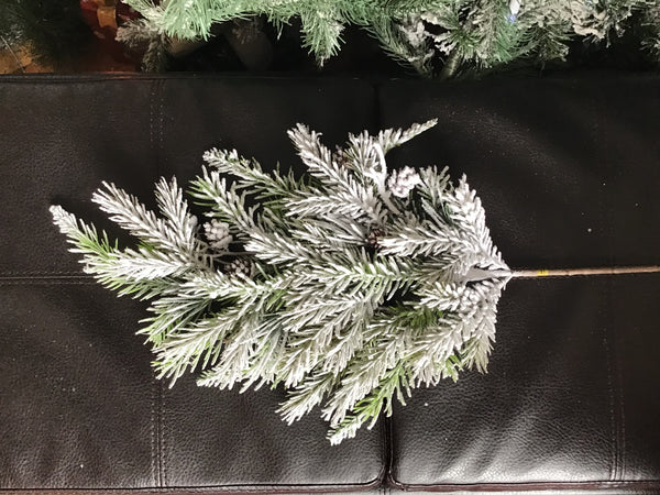 Snowy Pine/ cones Spray