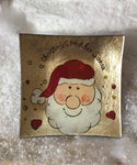 Santa’s Treats Glass Plate