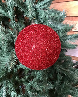 Red Sparkly Ball Hanger 20cmD