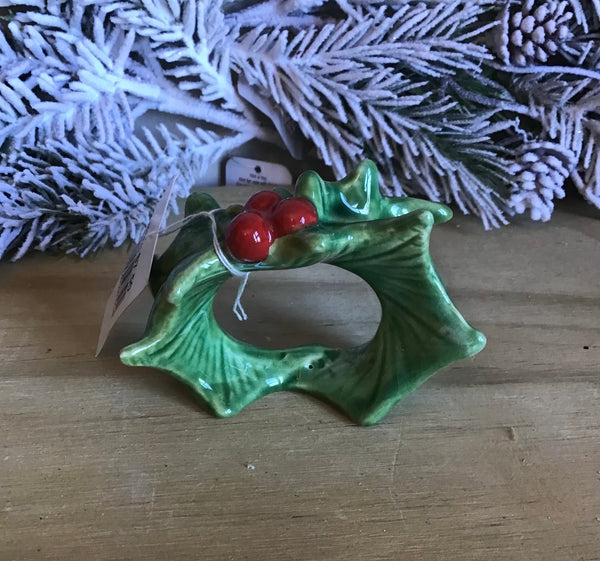 Holly Napkin Holders