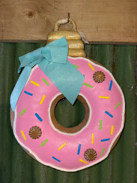 Pastel pink donut wreath