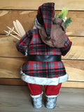 Standing Santa in Tartan