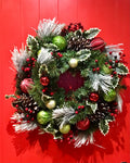 Red/Green Bauble Wreath