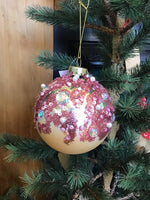 Blush Ball with Pink Sequins