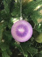 Frosted Purple Ball Hanger