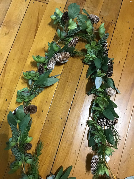 Succulent/Pine/Leaf Garland