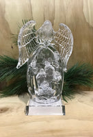 Acrylic Light Up Angel & Nativity Scene