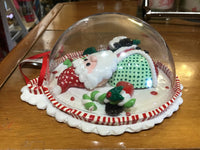 Clay dough Santa in a Dome