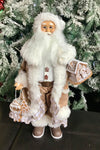 Gingham Gingerbread Santa 48cm