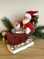 Santa in Sleigh with Telescope