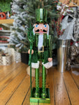 60cm Green Metallic Nutcracker