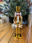 40cm Gold metallic Nutcracker