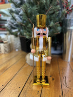 40cm Gold metallic Nutcracker